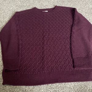Burgundy sweater